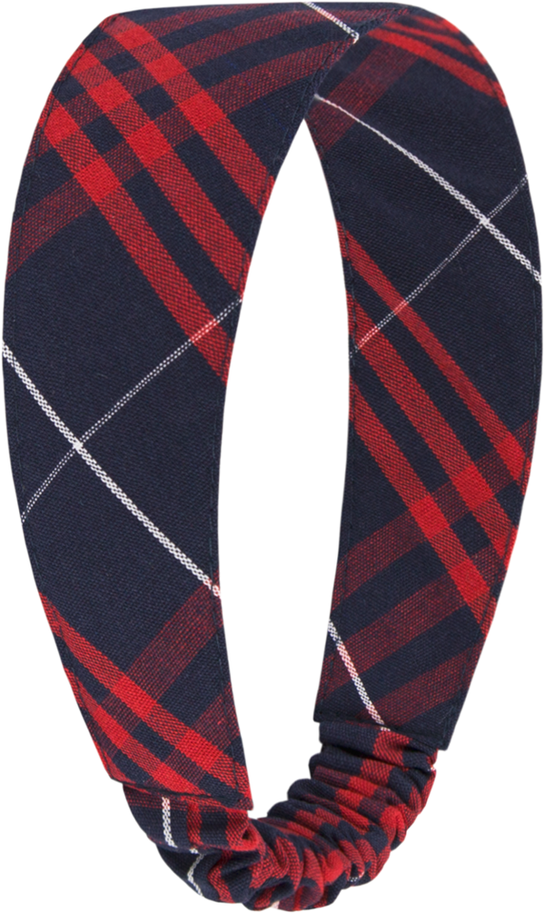 Hamilton Plaid Elastic Back Headband