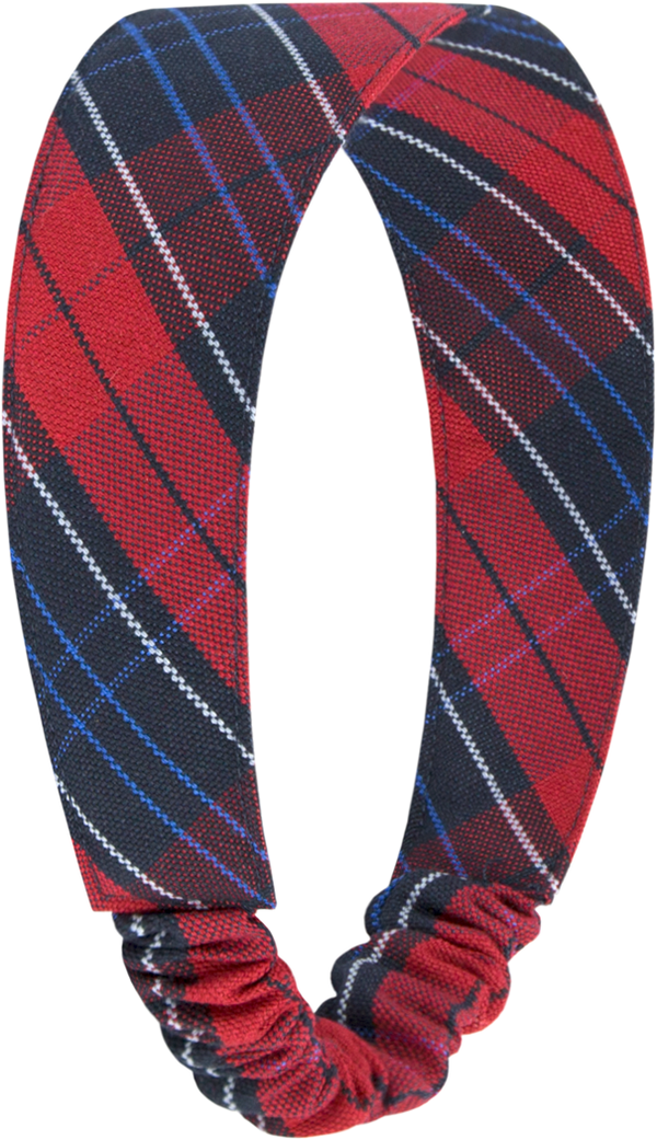 Woodland Plaid Elastic Back Headband