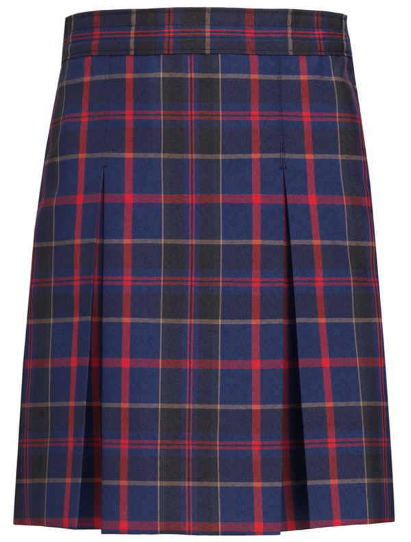 Wilson Plaid Stitched Down Kick Pleat Skirt