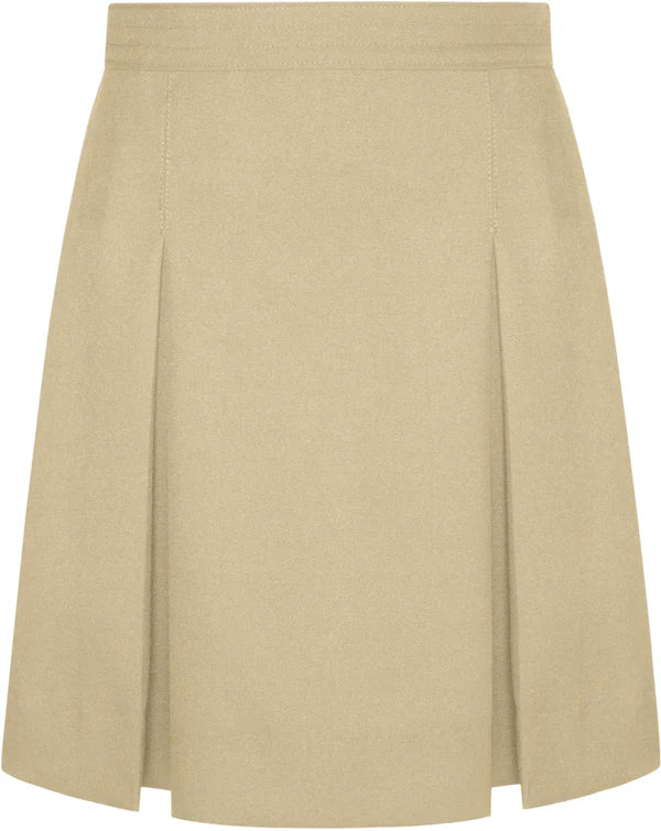 Stitched-Down Kick Pleat Skirt