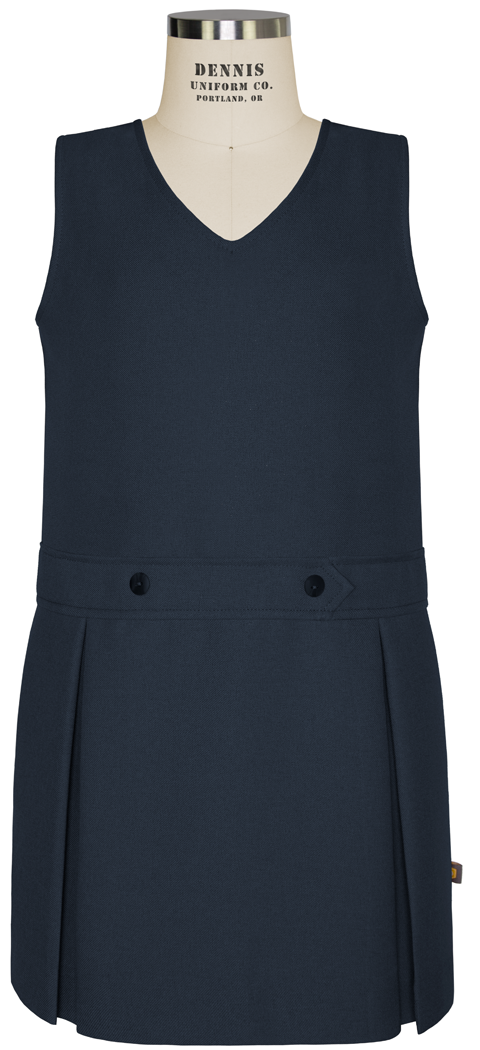 V-Neck Drop Waist Shift - Solids