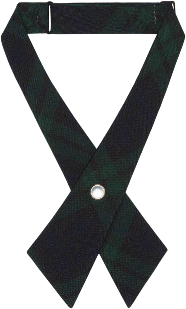 Blackwatch Plaid Pearl Snap Crossover Tie