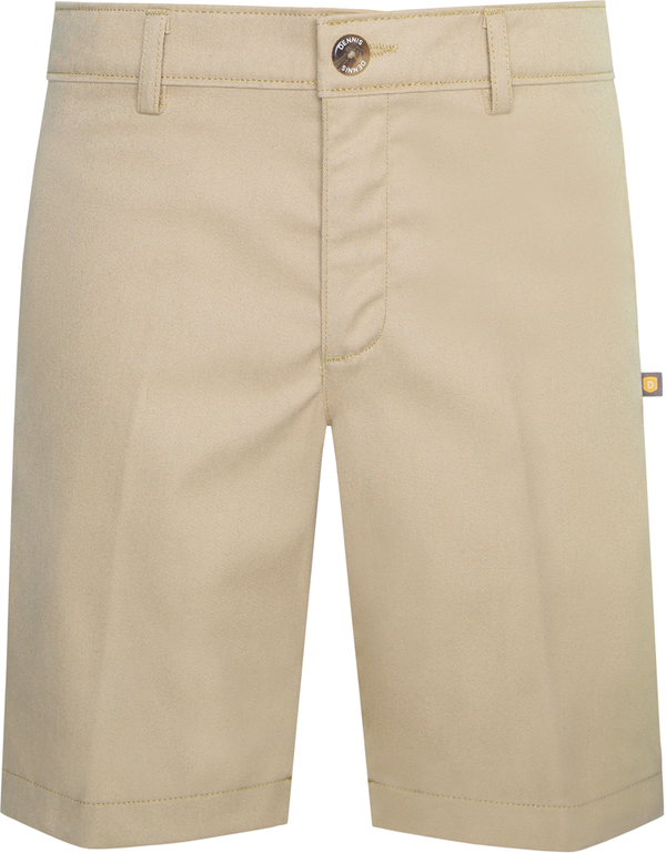 Flat Front Stretch Twill Shorts - Khaki