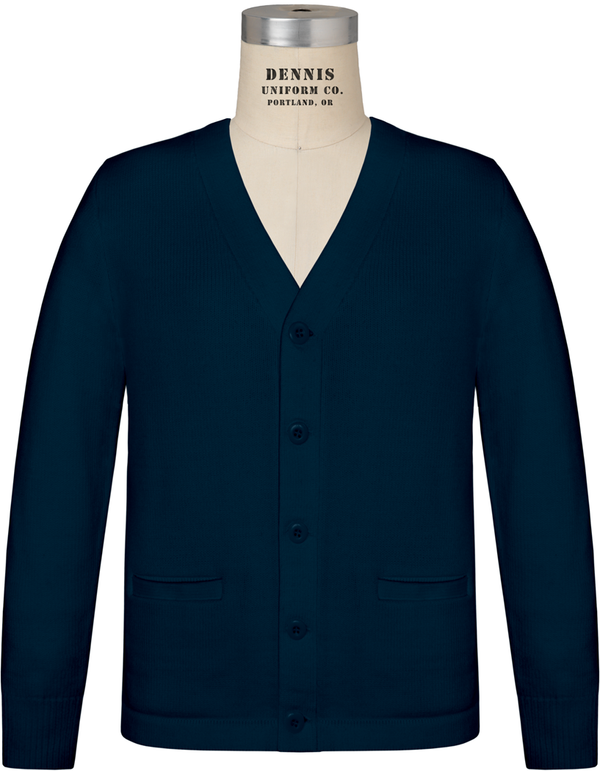 Young Womens Long Sleeve V-Neck Button Cardigan