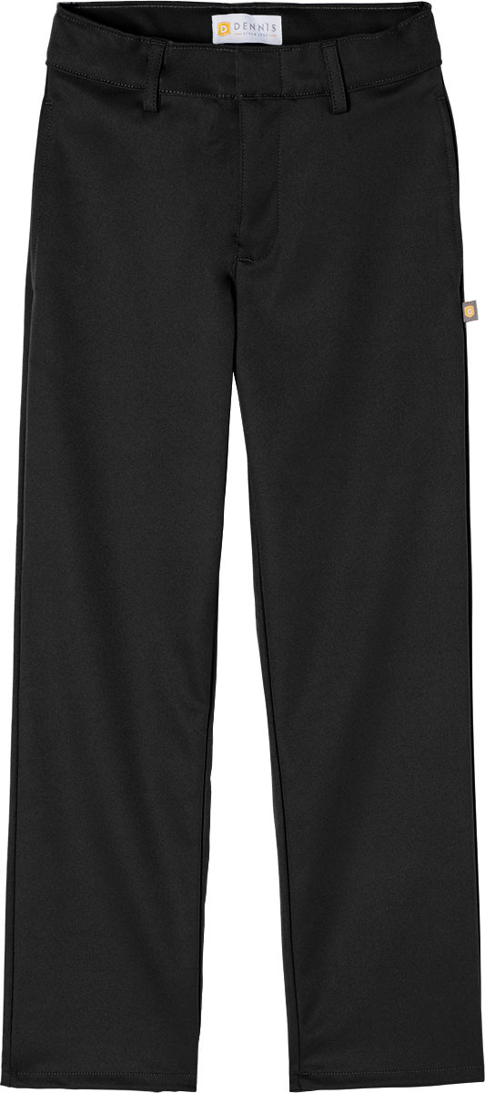 Performance Flat Front Pants - Black