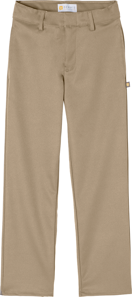 Performance Flat Front Pants - Khaki