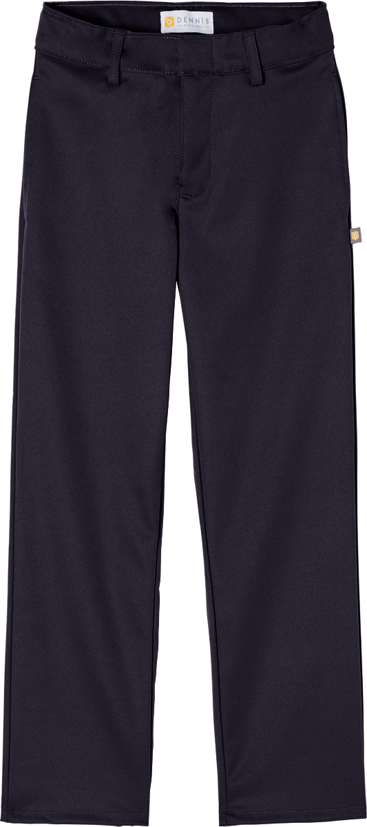 Performance Flat Front Pants - Navy