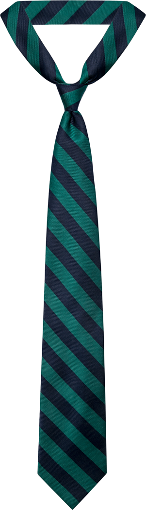 Dark Green & Navy Traditional Necktie