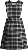 St. Rapheal Bib Front Stitched Down Knife Pleat Jumper-Walling