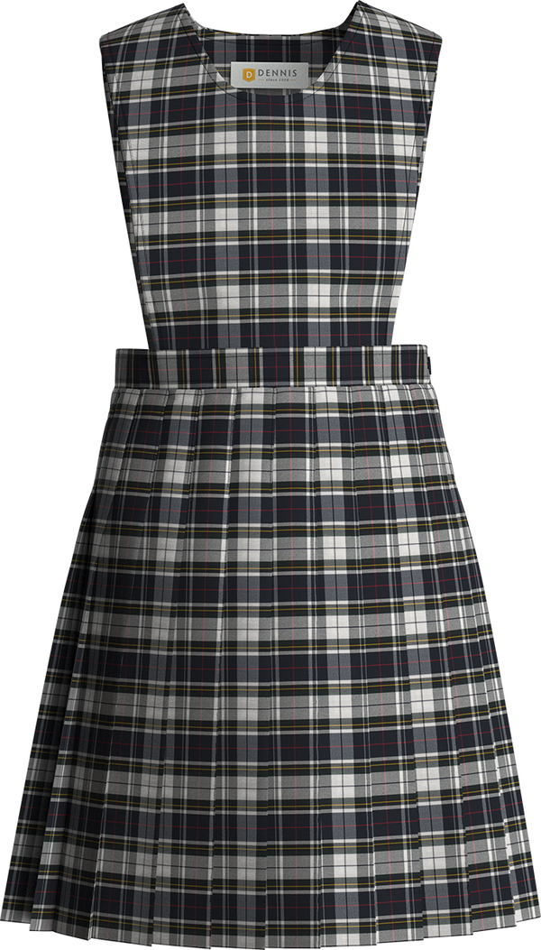 St. Rapheal Bib Front Stitched Down Knife Pleat Jumper-Walling