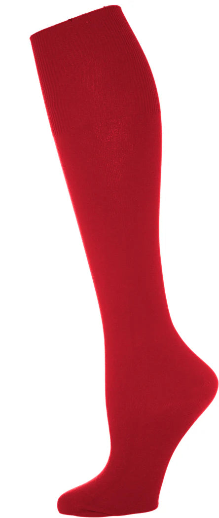 Red Opaque Knee-High Socks 3 Pack