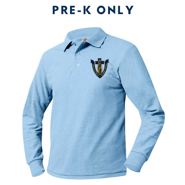 Queen of Peace PK Unisex Pique Long Sleeve Polo