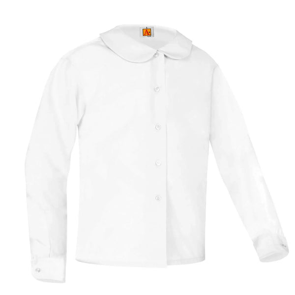 Our Lady of The Angels Academy Girls Peter Pan Long Sleeve Blouse