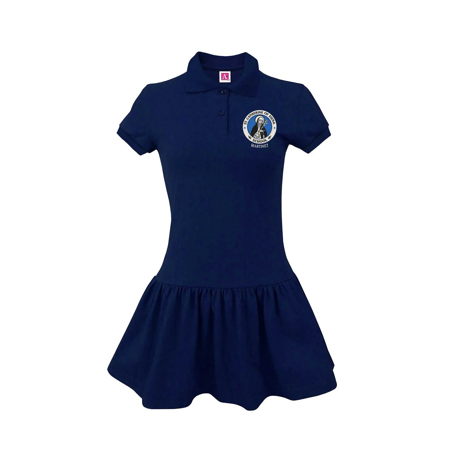 Dark Navy Girls Jersey Dress YXXXS / Dark Navy Dark Navy Girls Jersey Dress YXXXS / Dark Navy
