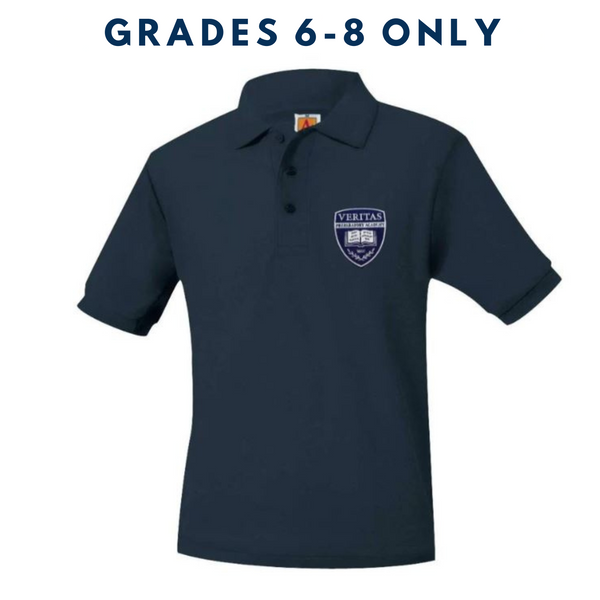 Veritas Prep Unisex Pique Short Sleeve Polo