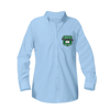 Arete Prep Academy Female Oxford Long Sleeve Blouse (9th-12th Grade) - Patch on the pocket