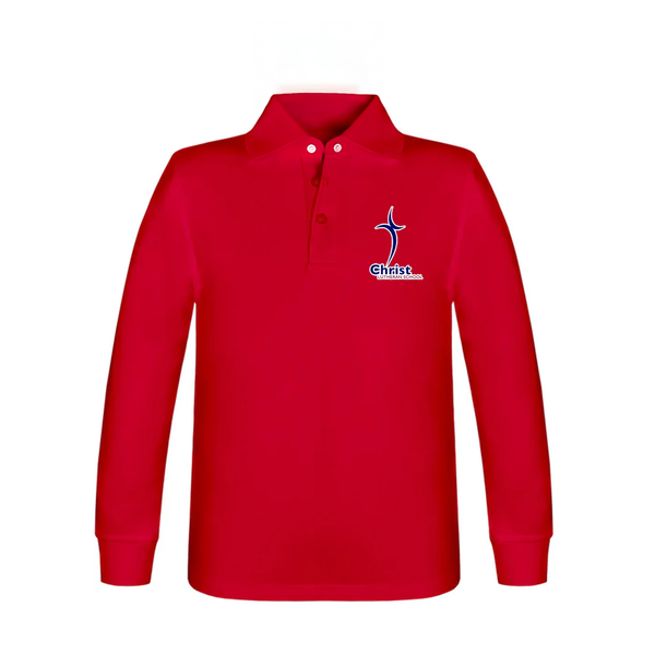 Christ Lutheran Long Sleeve Jersey Polo