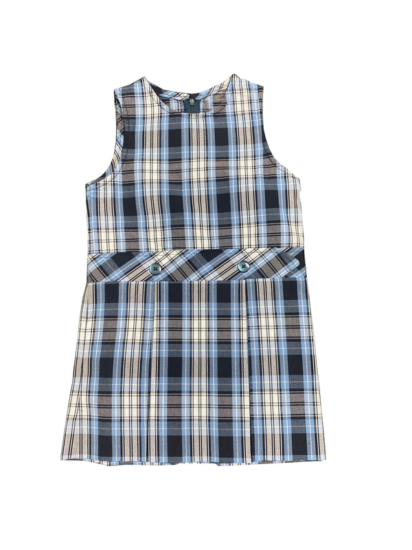 Christ The King Kick Pleat Plaid Jumper (K-2nd Only)
