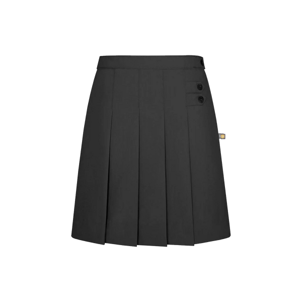 Double Tab Front Pleat Long Skirt