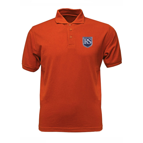 Rancho Solano Orange Unisex Pique Short Sleeve Polo
