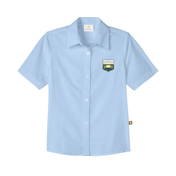 Feminine Fit Short Sleeve Oxford Shirt