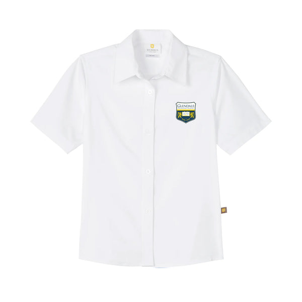 Feminine Fit Short Sleeve Oxford Shirt