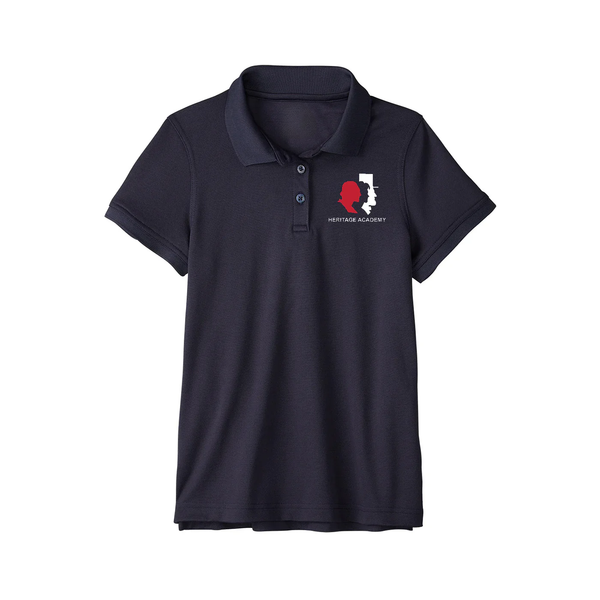 Heritage Academy Girls Pique Tech Polo