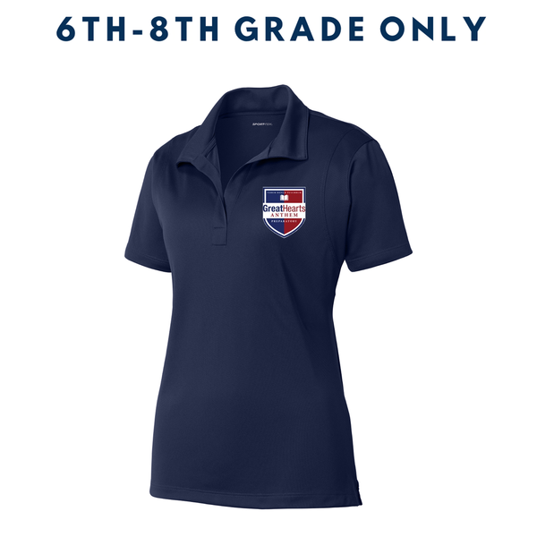 Anthem Prep 6-8 Female Performance Dry Fit Polo
