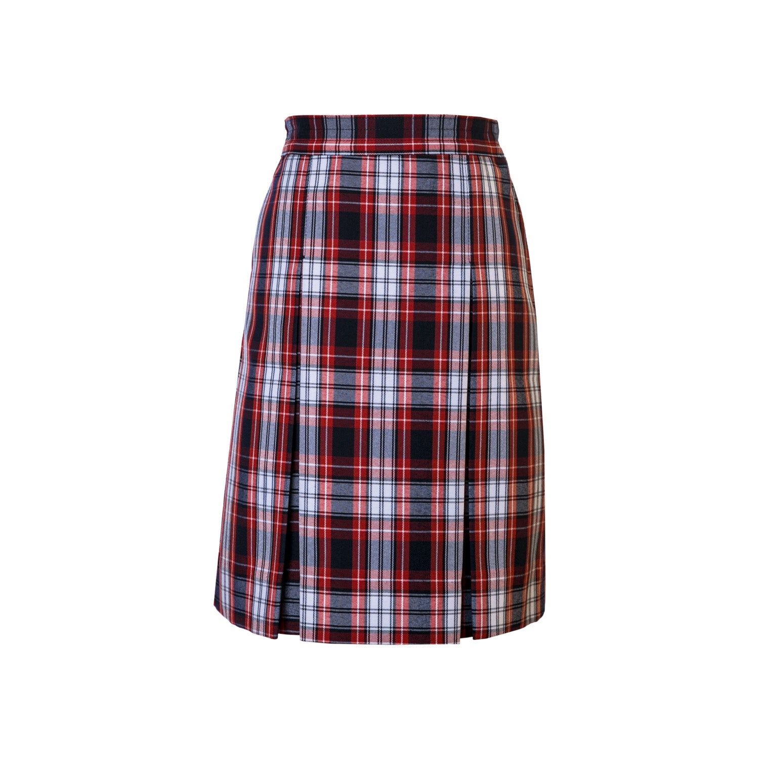 Khaki Stitched Down Kick Pleat Extra Long Skirt- G12 only main image 1