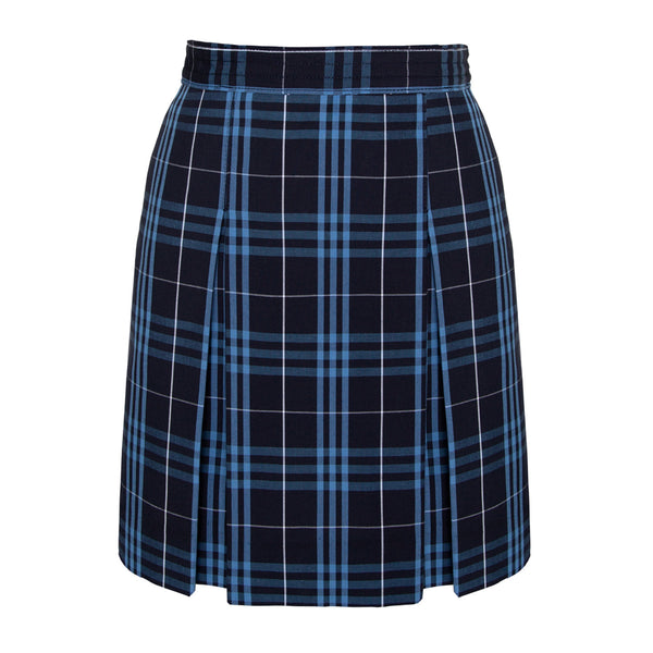 Lincoln Plaid Stitched Down Kick Pleat Skirt