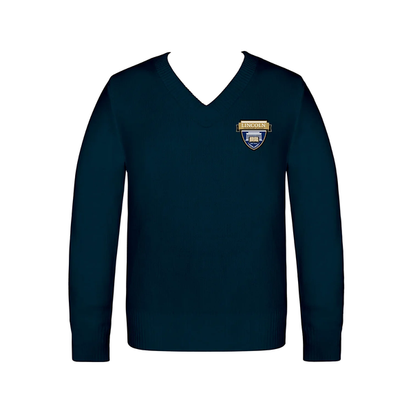 Lincoln Prep Long Sleeve V-Neck Pullover Sweater