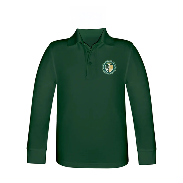 Our Lady Of Perpetual Help Long Sleeve Pique Polo