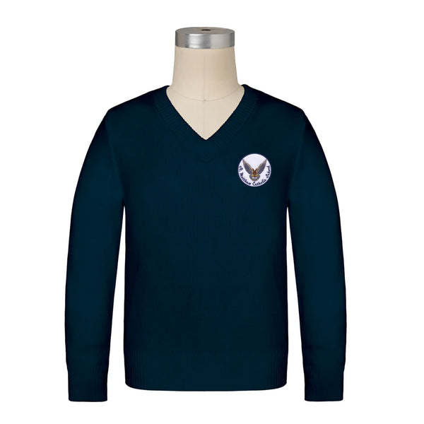 St. Matthew Catholic Long Sleeve V-neck Pullover Sweater