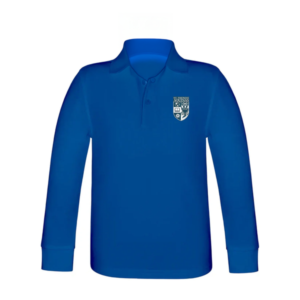 St. Thomas Aquinas Long Sleeve Pique Polo