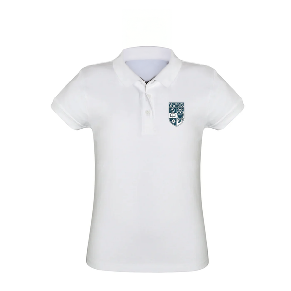 St. Thomas Aquinas Short Sleeve Feminine Fit Pique Polo