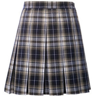 Lincoln Prep Girls Box Pleat Plaid Skirt