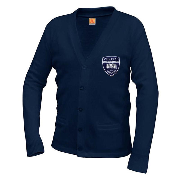 Veritas Prep Unisex V Neck Cardigan
