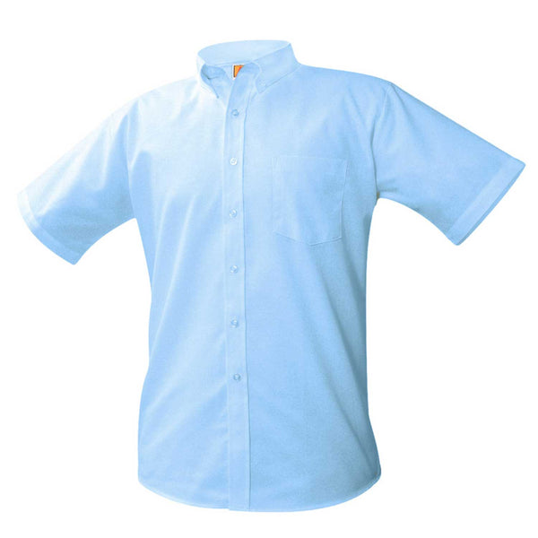 Male Blue Oxford Short Sleeve