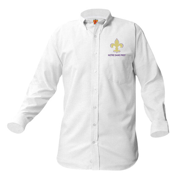 Notre Dame Female Oxford Long Sleeve Blouse