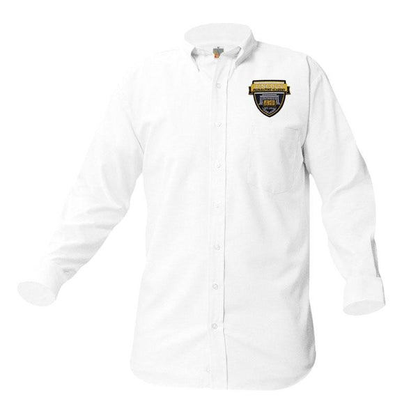 Lincoln Prep Male Oxford Long Sleeve - Patch above the pocket