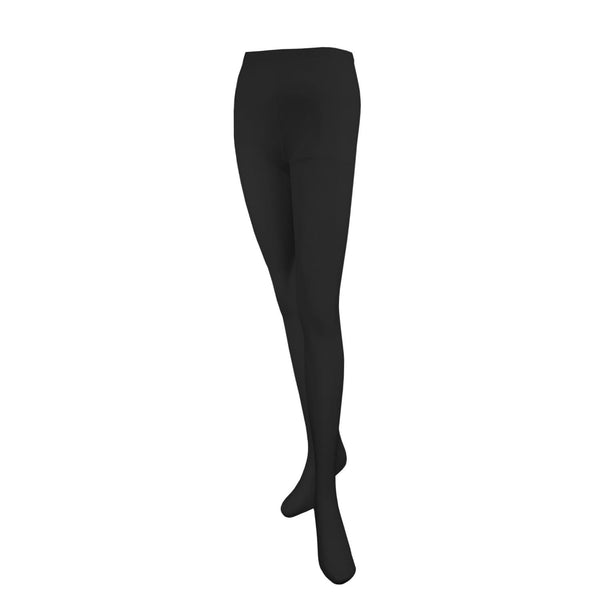 Girls Black Flat Knit Tights - Single Pack