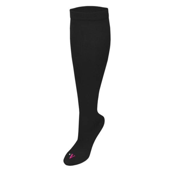 3-Pack Girls Black Opaque Knee-Hi Socks