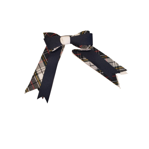 PLD8B Three-Layer Streamer w/Small Plaid Bow