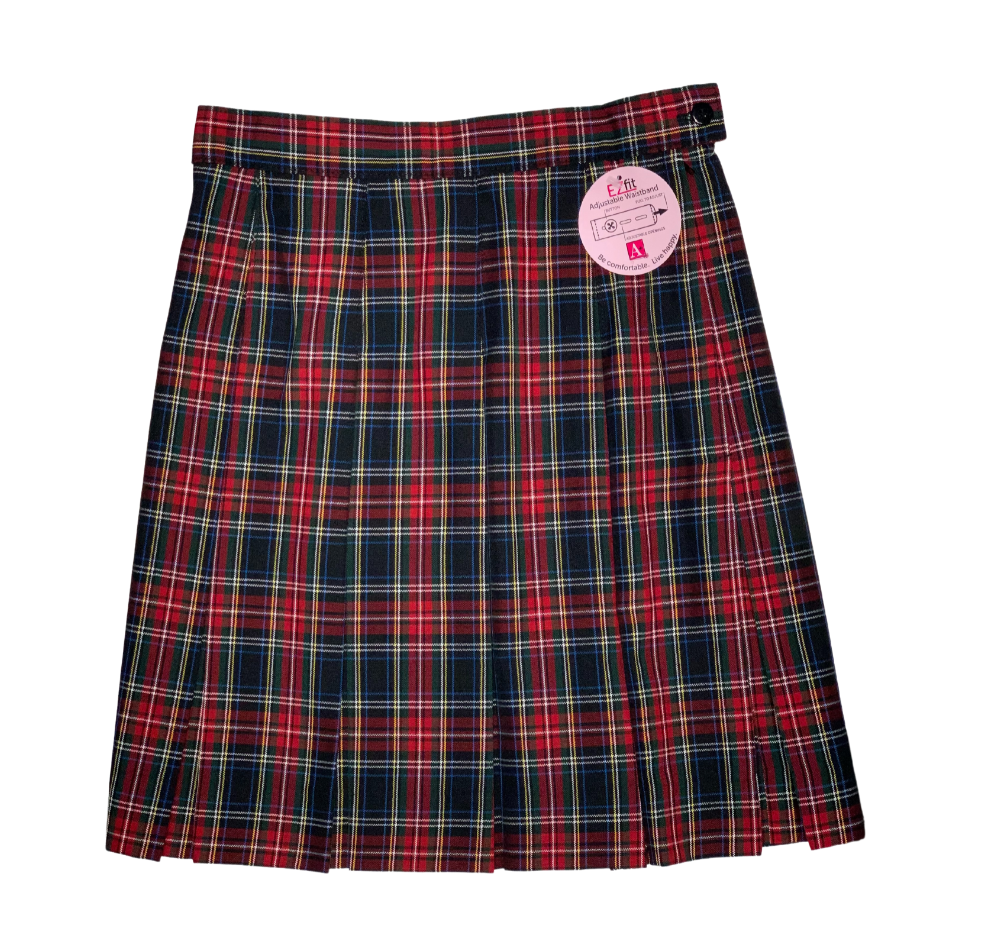 【U LAN】Low Pleats Checkered Skirt U LAN】Low Pleats Checkered Skirt (U LAN/ミニスカート