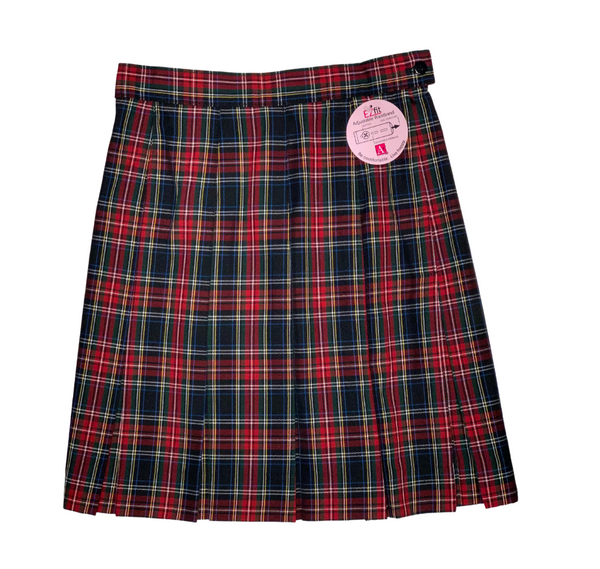St. Theresa Girls Box Pleat Plaid Skirt