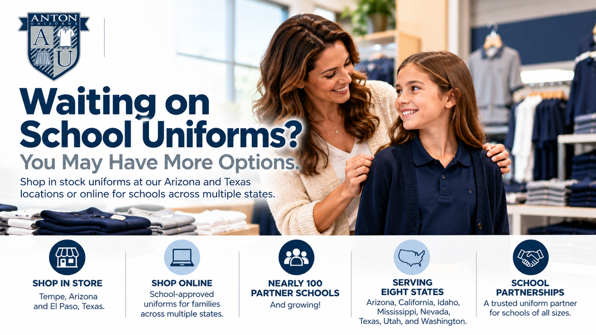 School Uniform Shipping Delays? Discover Your Options at Anton Uniforms