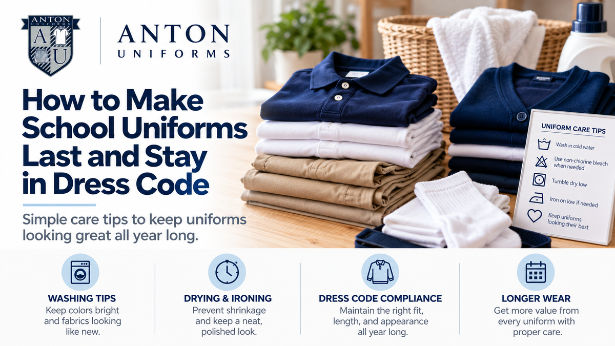 How to Make School Uniforms Last and Stay in Dress Code: washing, drying, and uniform care tips