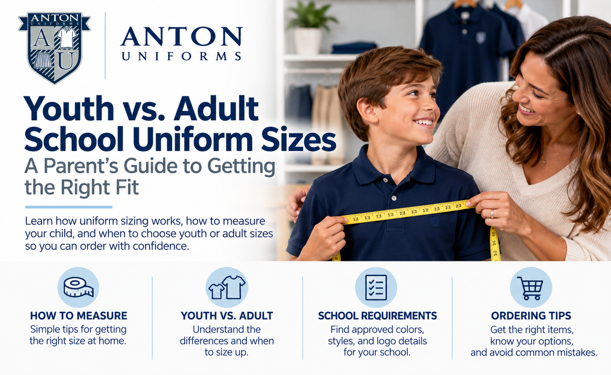 Youth vs. Adult School Uniform Sizes: A Parent's Guide to Getting the Right Fit