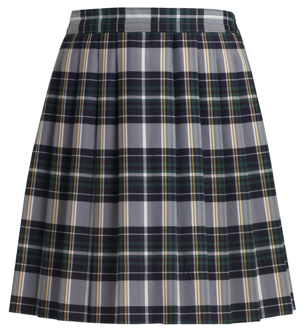 Christopher Plaid Center Box Pleat Skirt