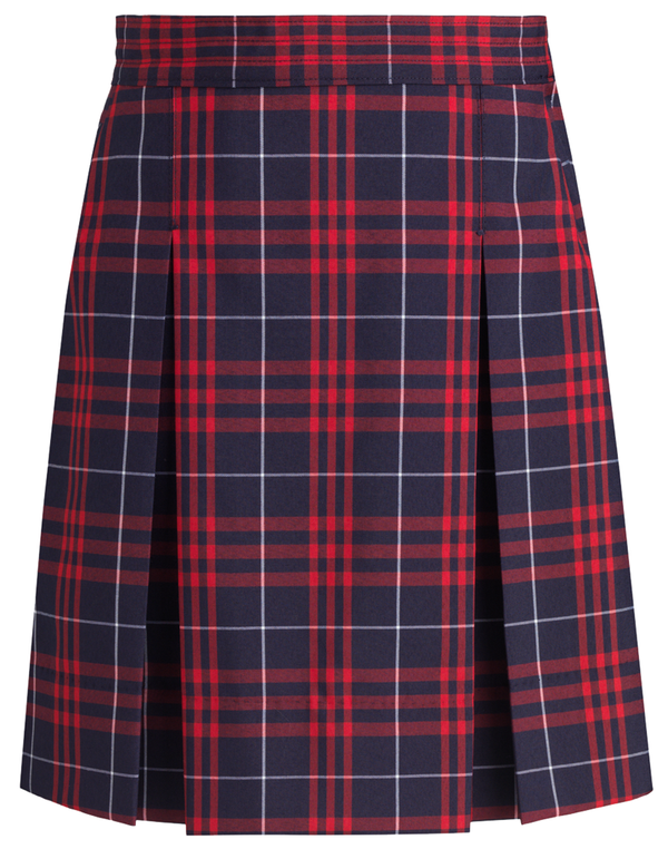 Hamilton Plaid Stitched Down Kick Pleat Skirt